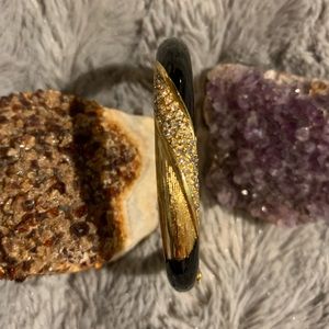 Black and Gold Tone Bracelet Christian Dior